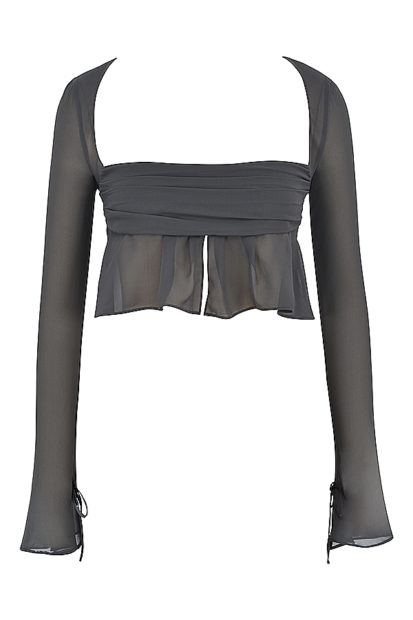 Athena  Shadow Long Sleeve Floaty Top — image 13