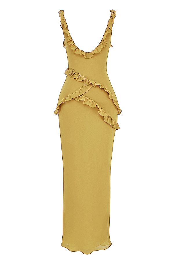 Pixie  Olive Ruffle Maxi Dress — image 16