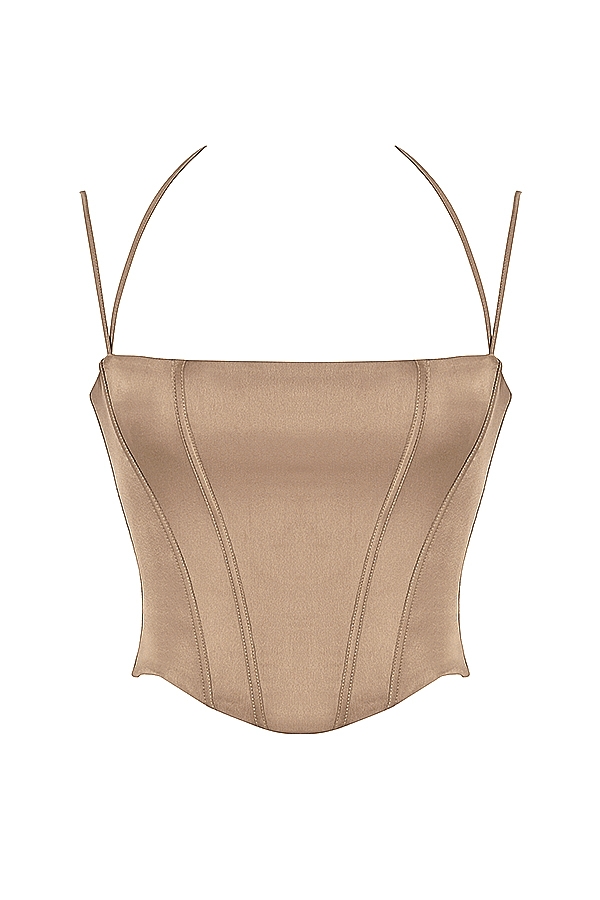 Chantelle  Latte Satin Corset — image 16