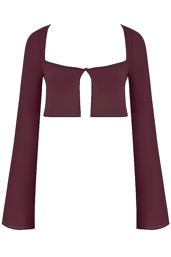 Marseille  Prune Cover Up Top — image 8
