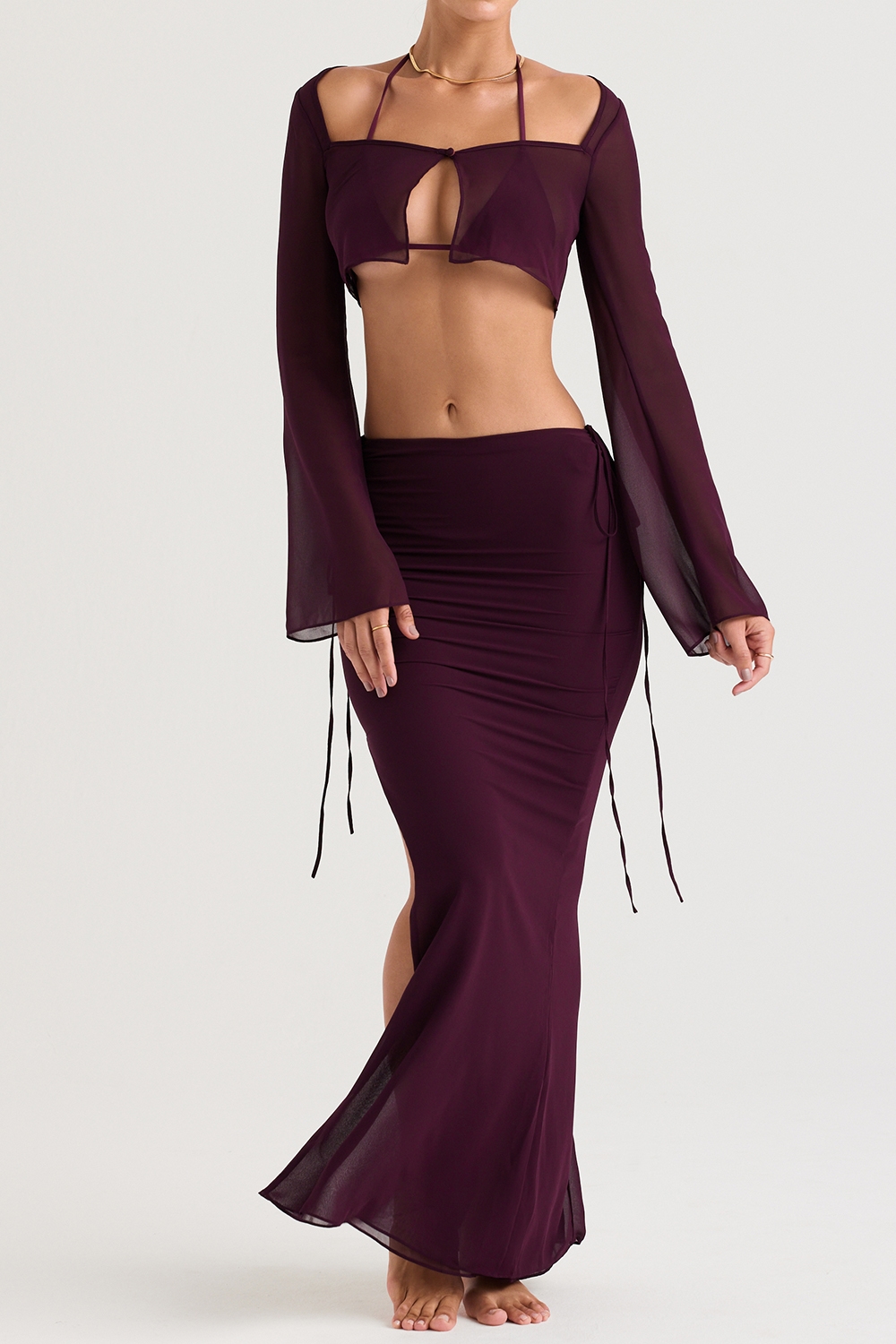 Marseille  Prune Cover Up Top — image 5
