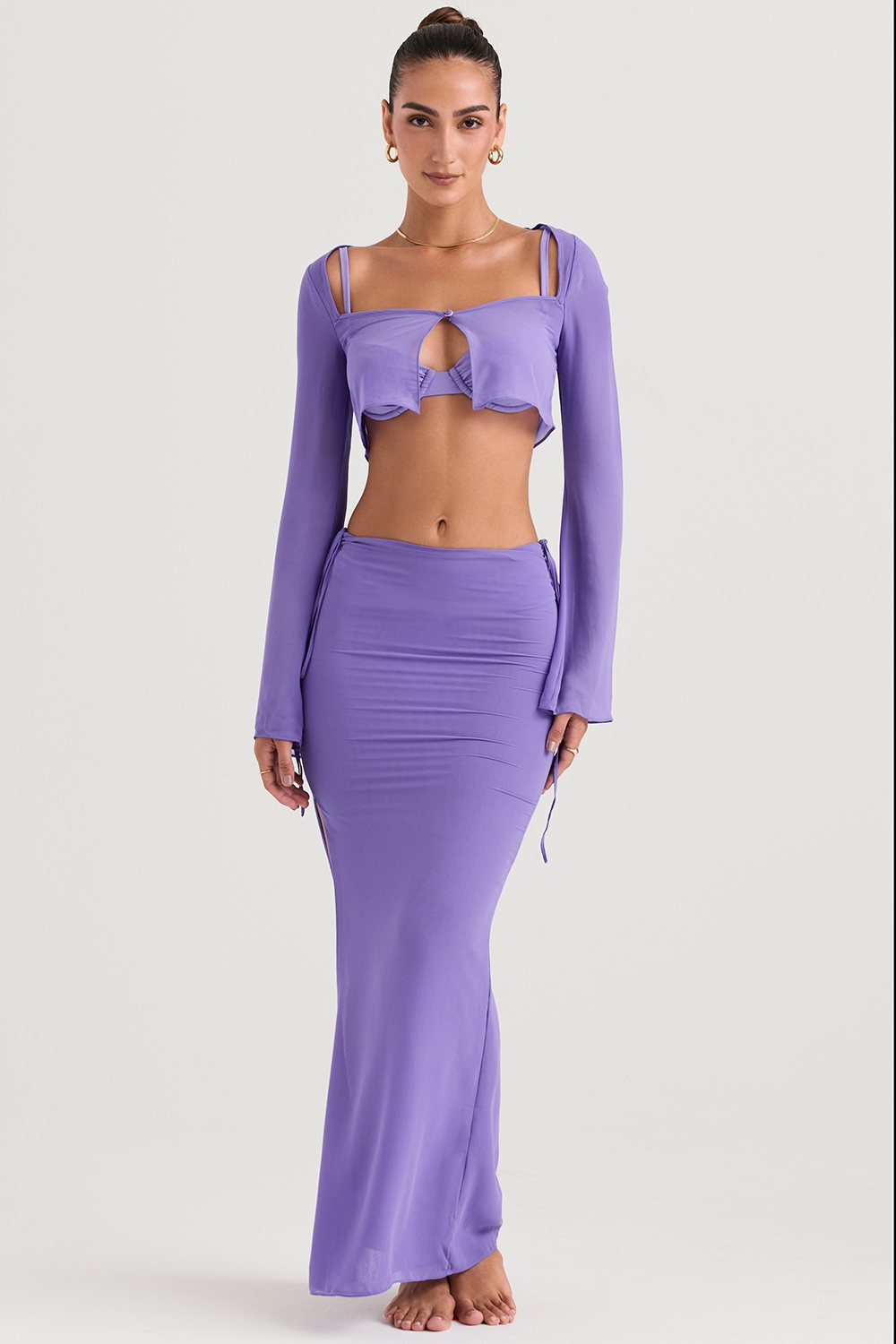Amalfi  Violet Cutout Maxi Skirt — image 6