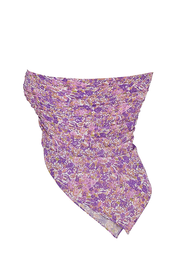 Paros  Violet Floral Multi Use Scarf — image 8
