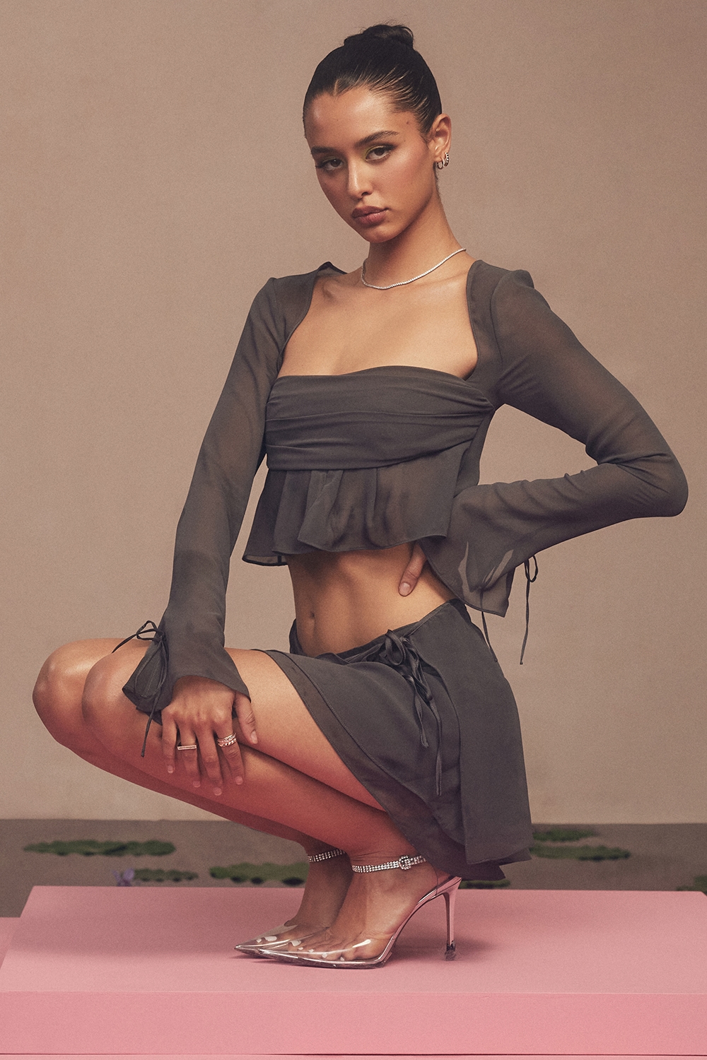 Athena  Shadow Long Sleeve Floaty Top — image 10