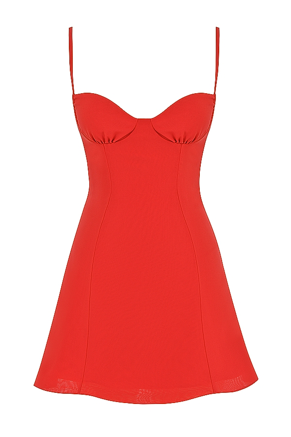 Christiana  Red Mini Dress — image 16