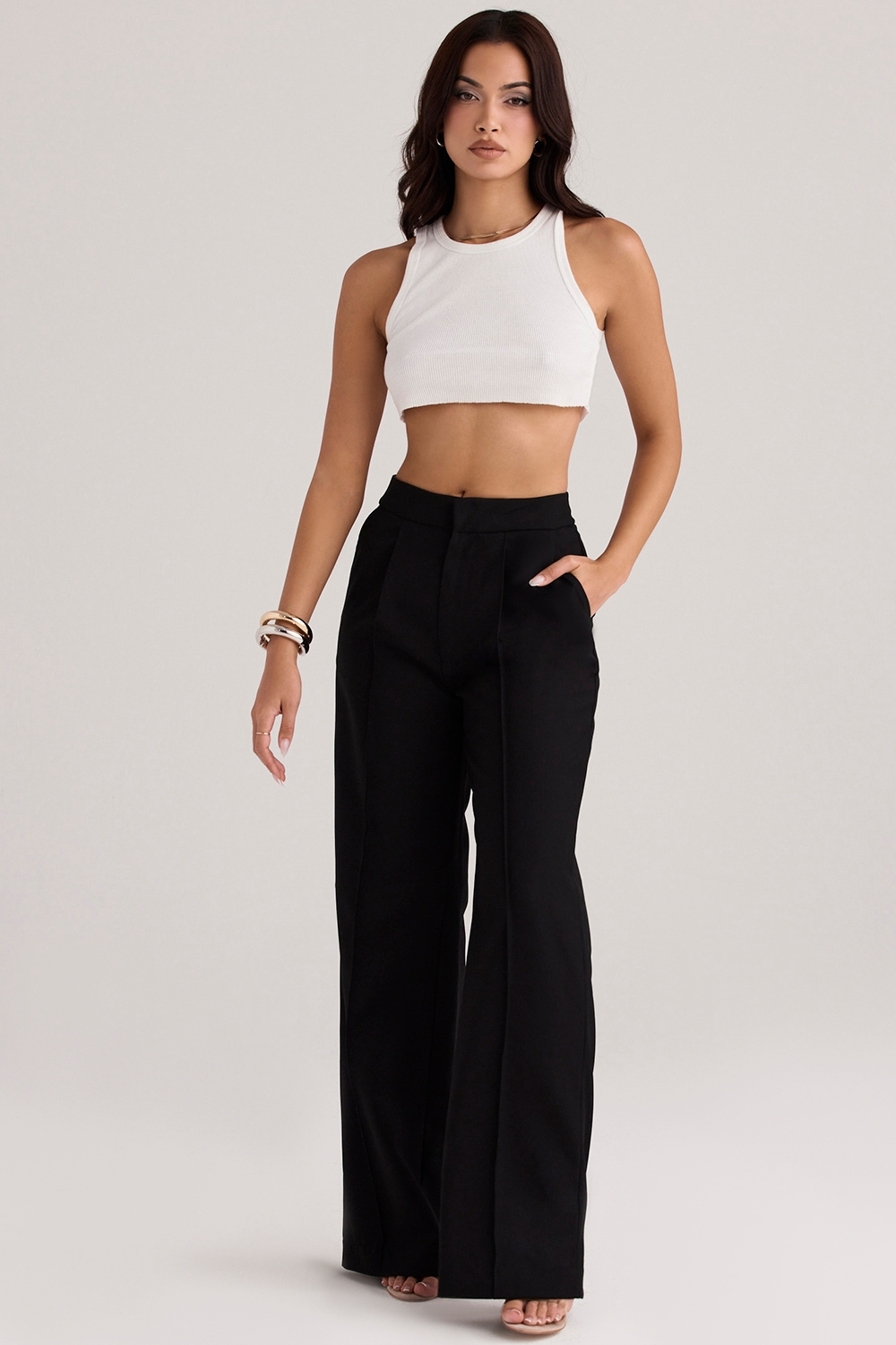 Alivia  Black Loose Fit Trousers — image 3