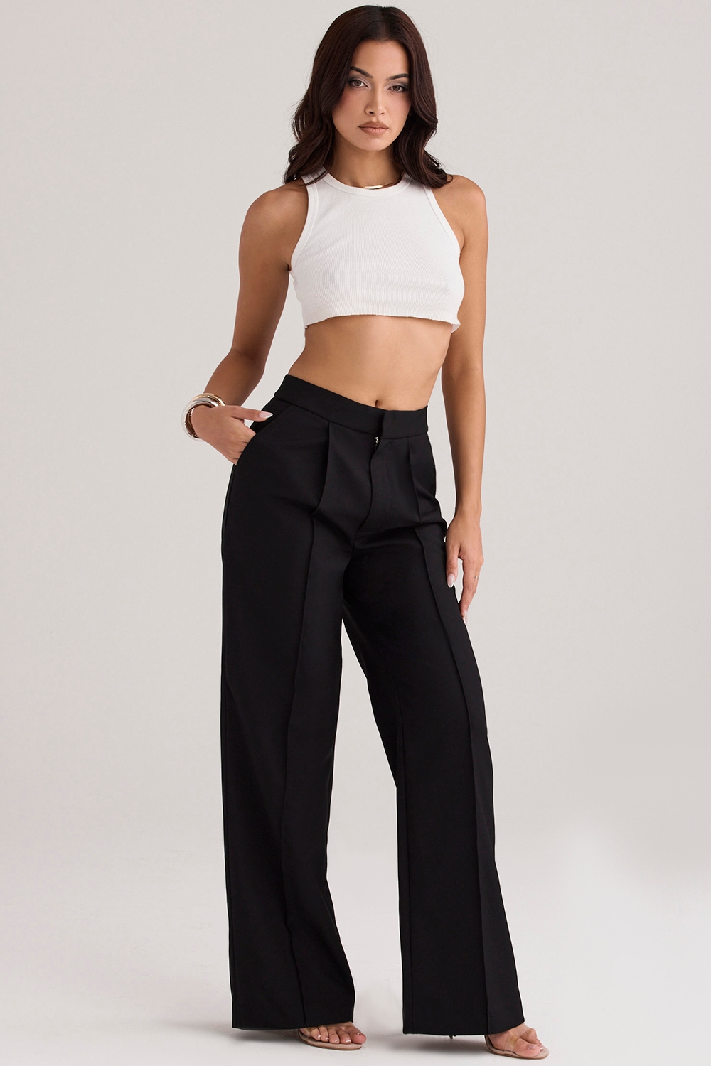 Alivia  Black Loose Fit Trousers — image 7