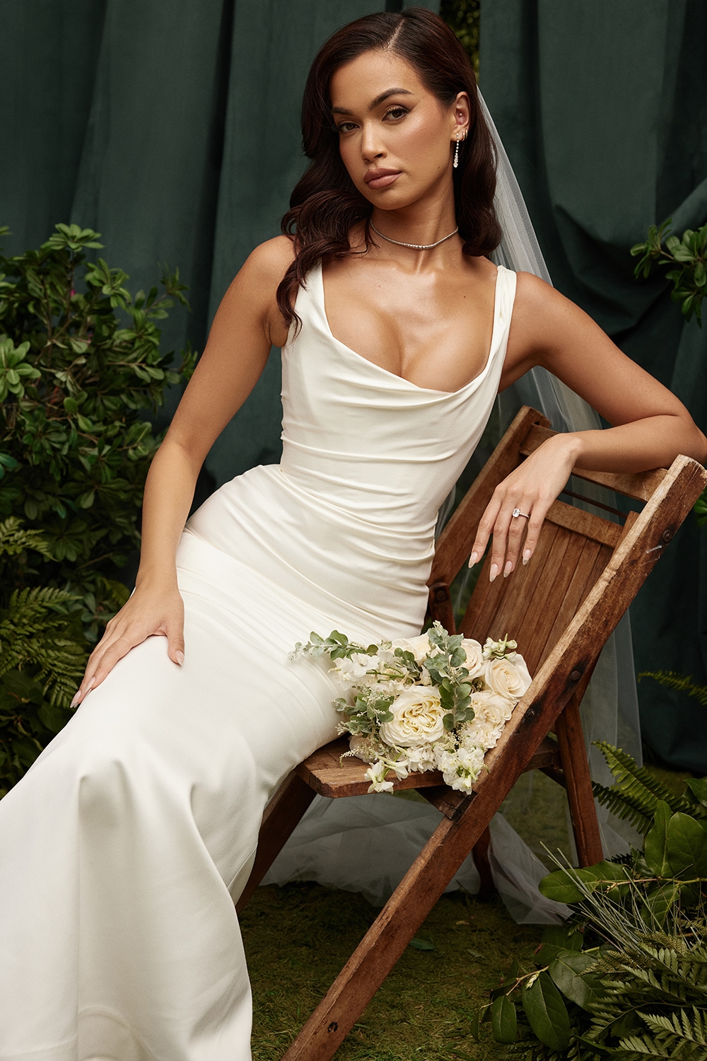 Leone  White Ultra Long Soft Tulle Veil — image 12