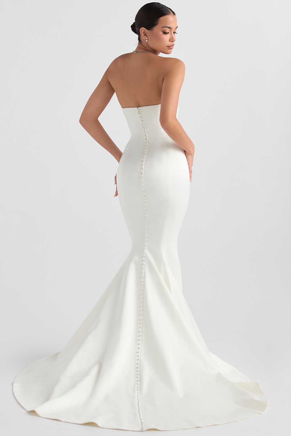 Giselle  Ivory Satin Strapless Bridal Gown — image 10