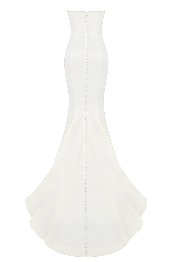 Giselle  Ivory Satin Strapless Bridal Gown — image 22