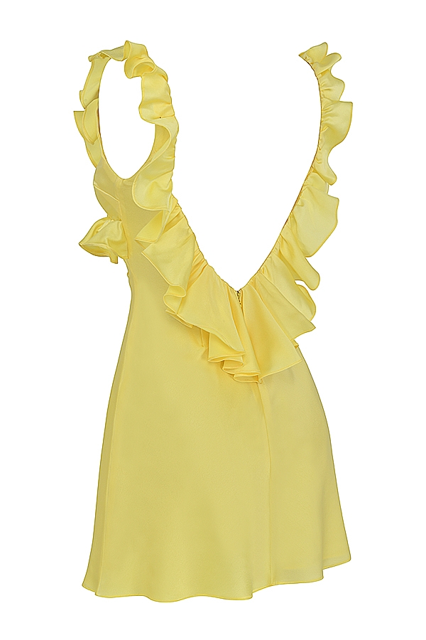 Tink  Buttercup Satin Ruffle Mini Dress — image 17