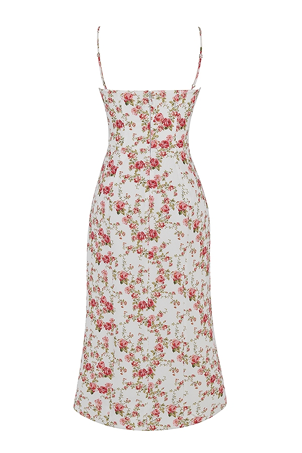 Charlotte  Rose Print Corset Midi Sundress — image 21