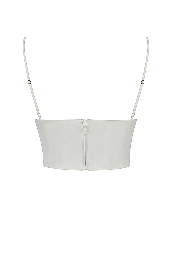 Emilee  Ivory Satin and Lace Corset — image 14