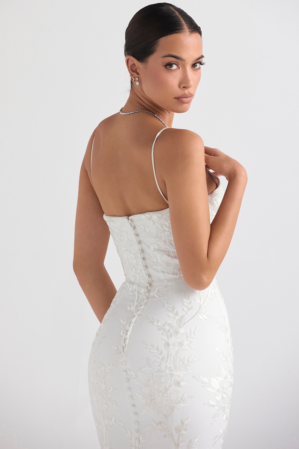 Solene  White Lace Bridal Gown — image 13