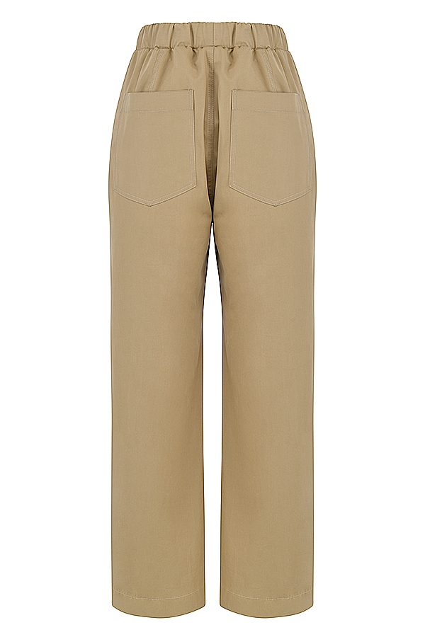 Luna  Camel Cargo Trousers — image 11