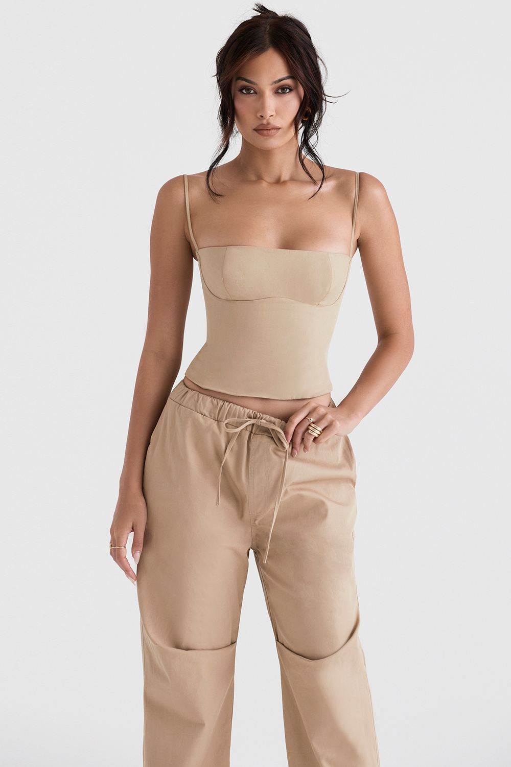 Audette  Camel Structured Corset — image 5
