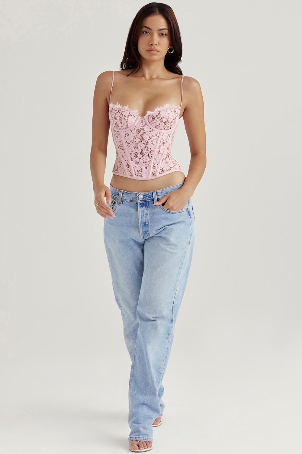 Mila  Rose Lace Underwired Corset — image 4