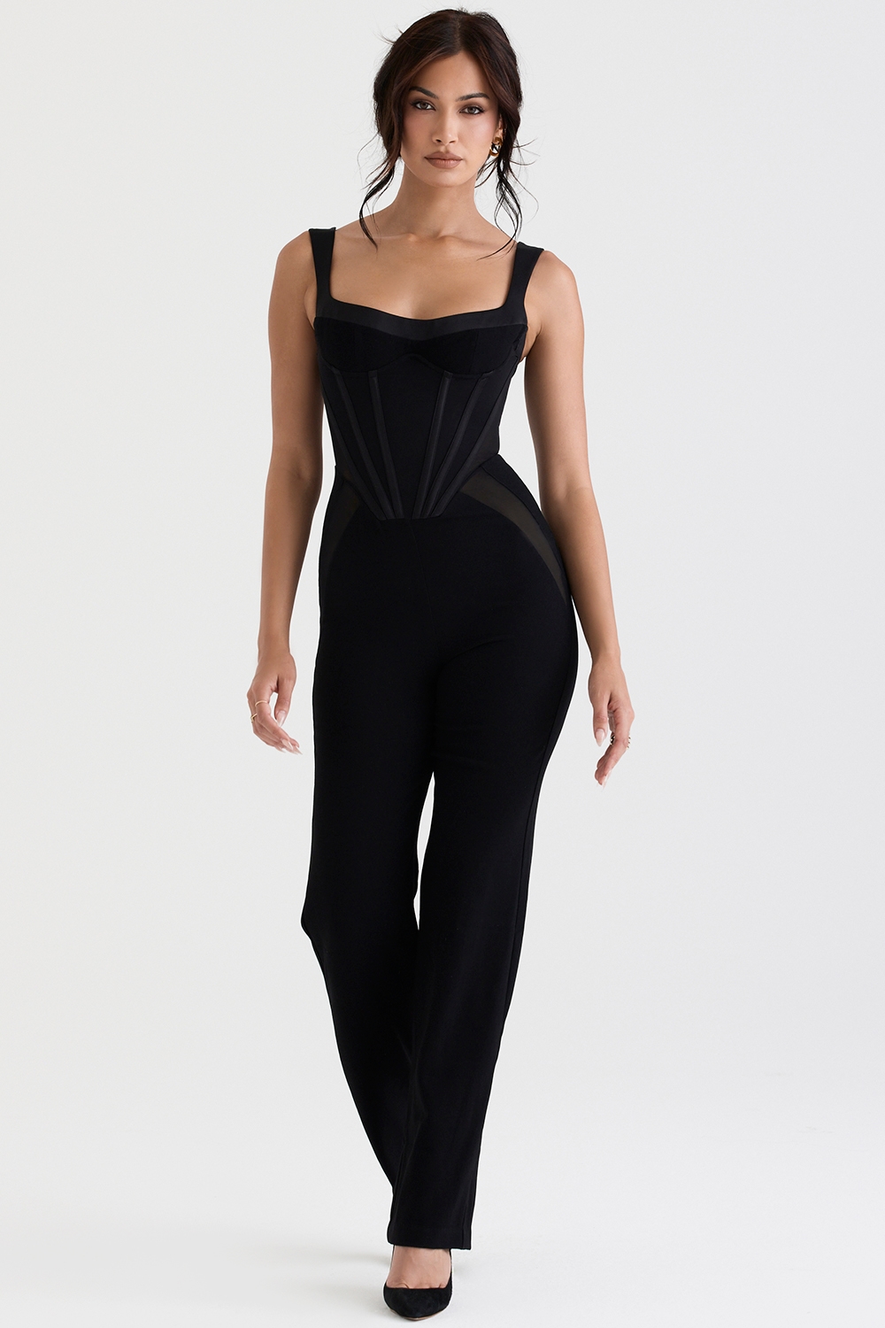 Mylene  Black Corset Jumpsuit — image 1