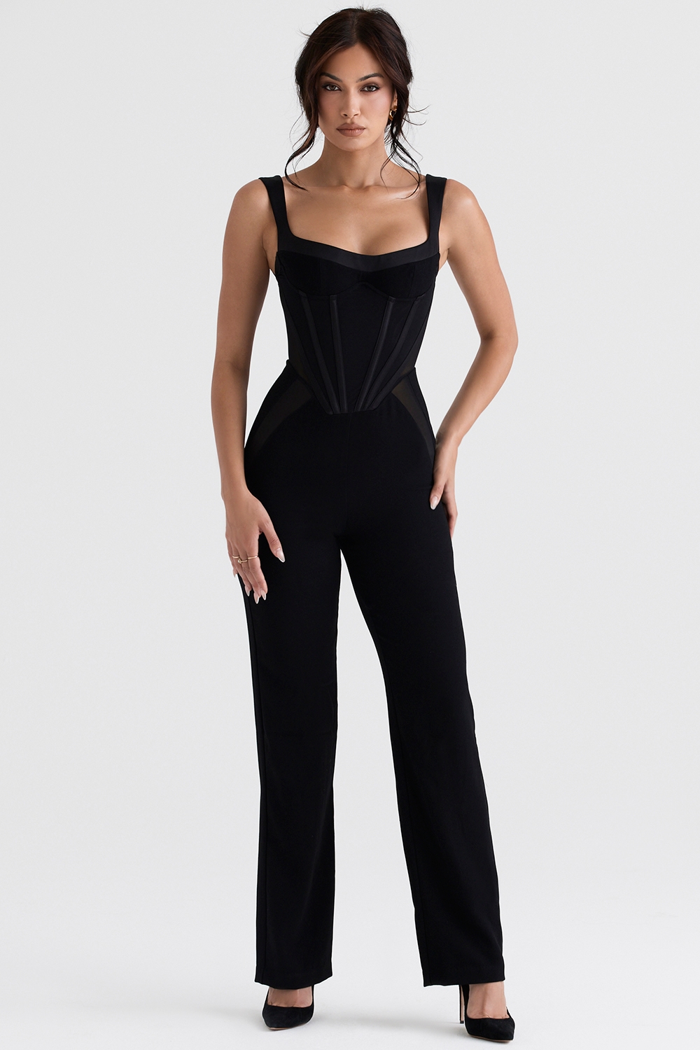 Mylene  Black Corset Jumpsuit — image 5