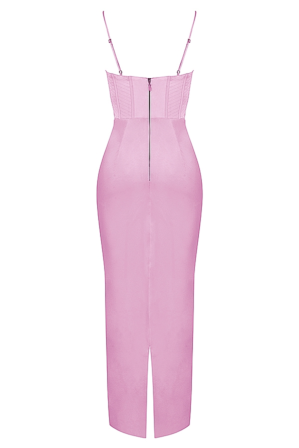 Charmaine  Pink Corset Maxi Dress — image 13