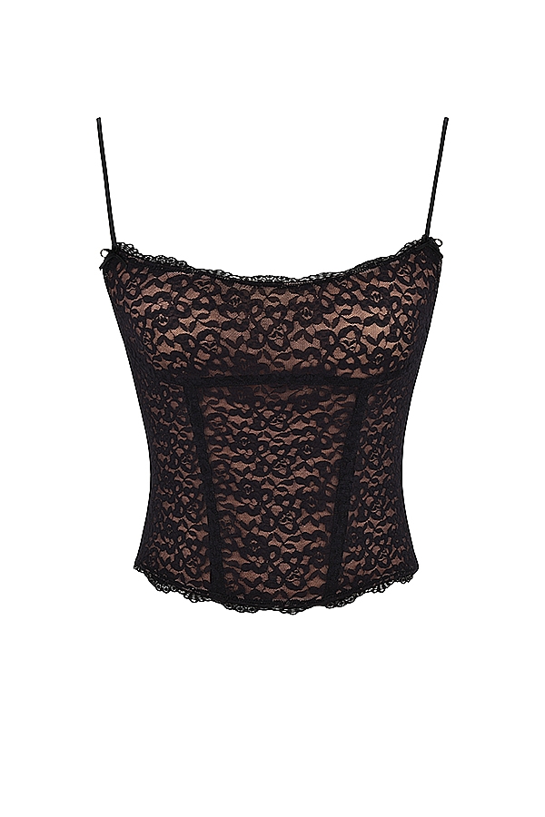 Romina  Black Lace Corset — image 9
