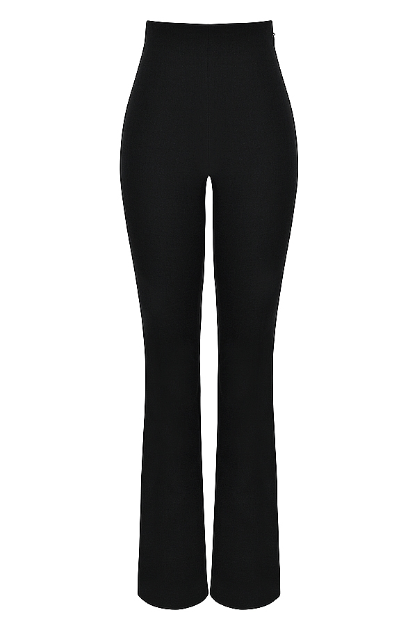 Laurel  Black High Waisted Trousers — image 11