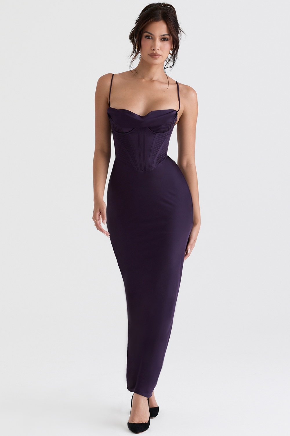 Charmaine  Night Shade Corset Maxi Dress — image 5