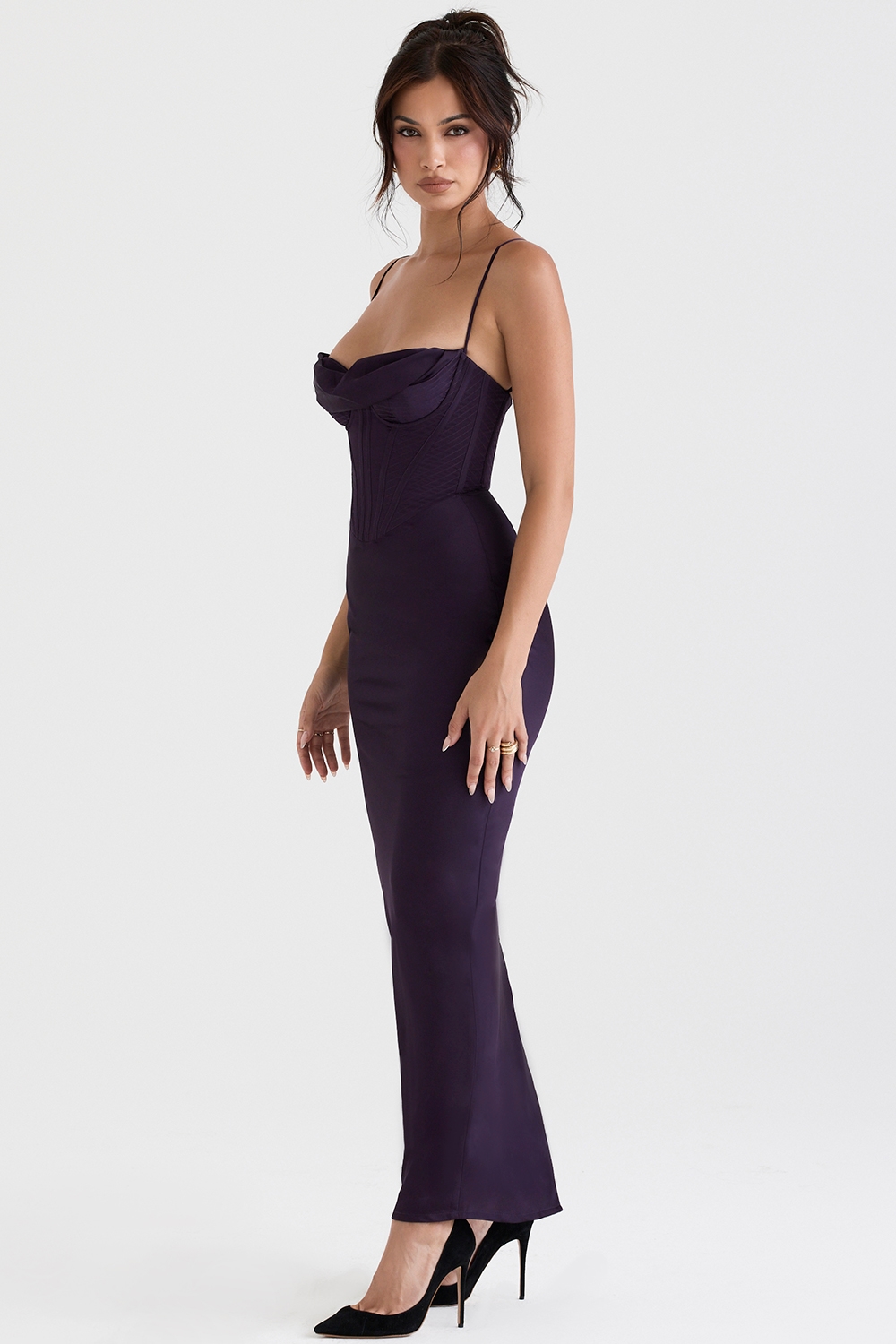 Charmaine  Night Shade Corset Maxi Dress — image 6