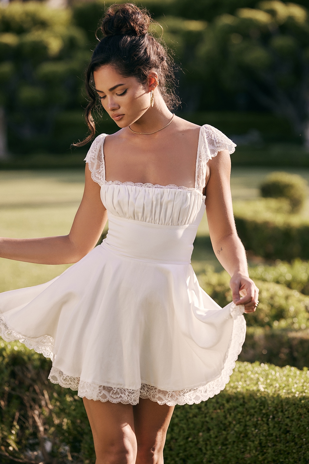 Kaia  Ivory A-Line Mini Dress — image 10
