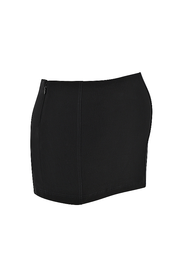 Nisha  Black Sculpting Mini Skirt — image 12