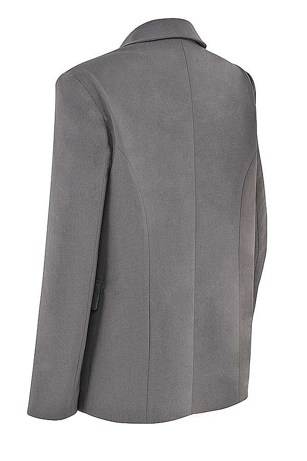 Aline  Dark Grey Oversized Blazer — image 7
