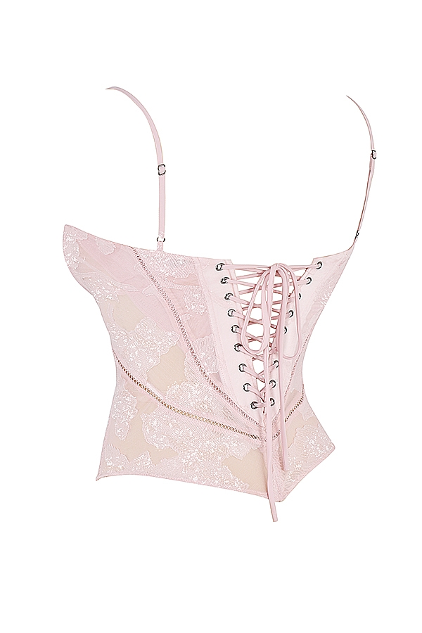 Lisette  Pink Floral Lace Camisole — image 13
