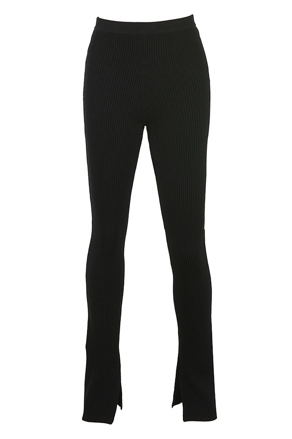 Mitzi  Black Ribbed Knit Leggings — image 12