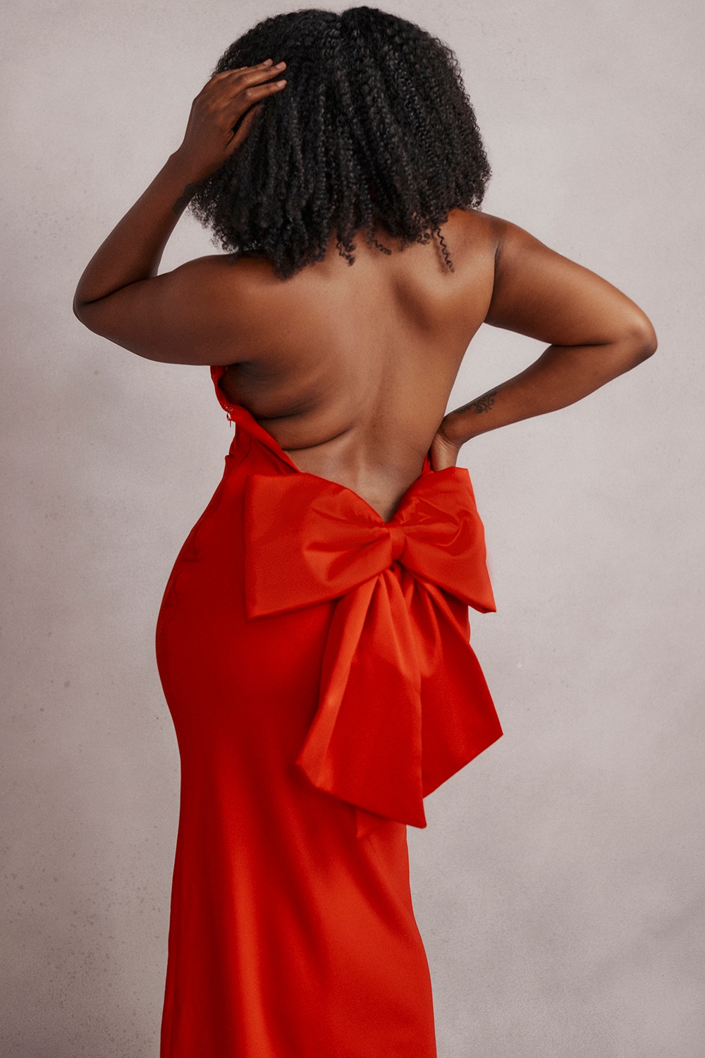 Ilaria  Red Bow Halter Dress — image 18