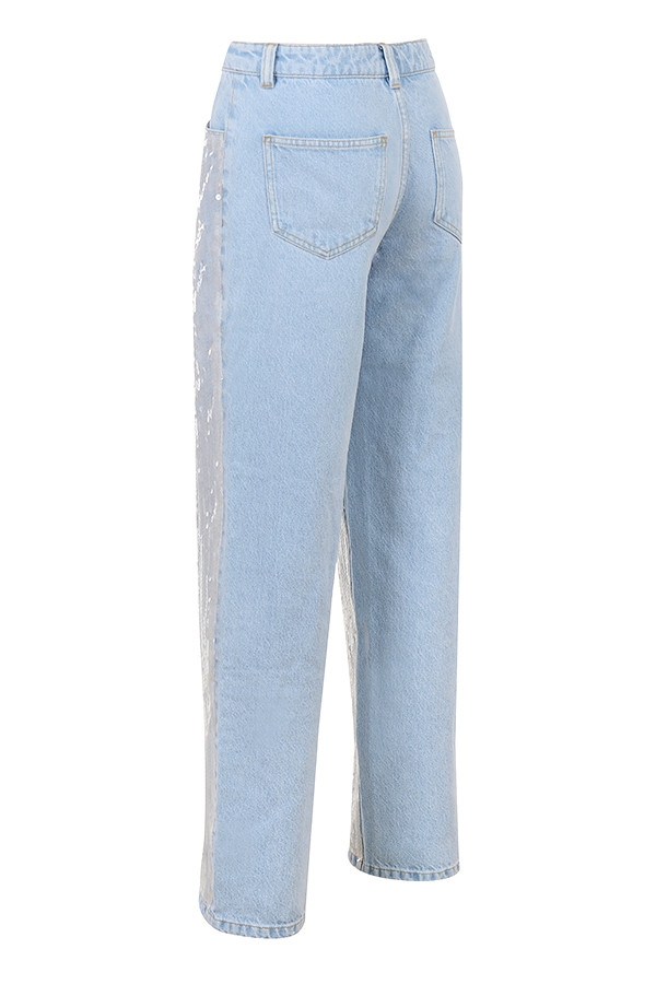 Mistress Rocks Stonewash Baggy Sequin Jeans - SALE — image 6