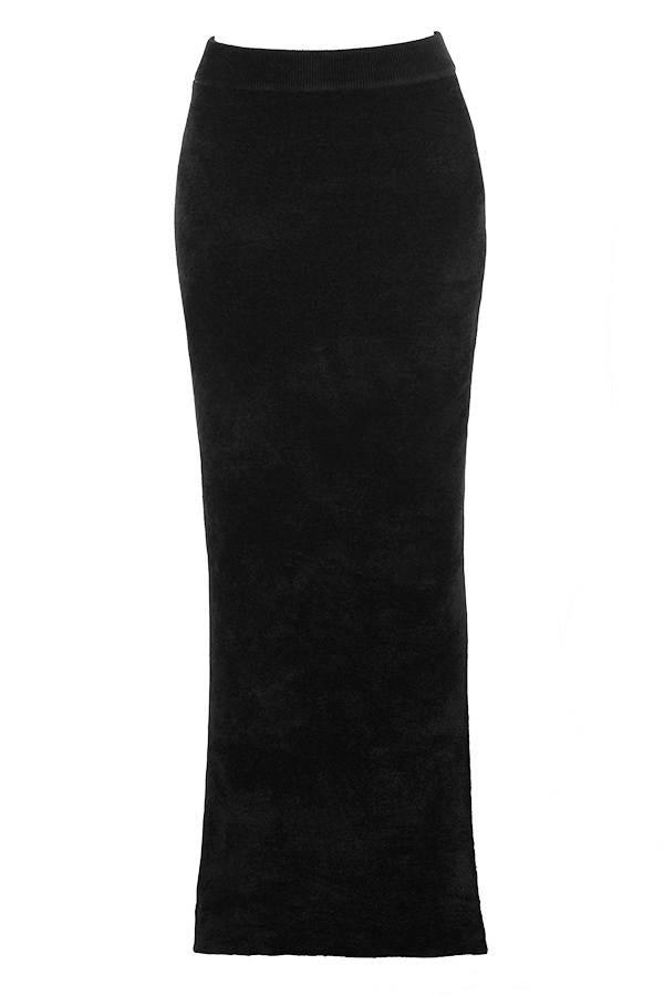 Rene  Black Chenille Maxi Skirt — image 13