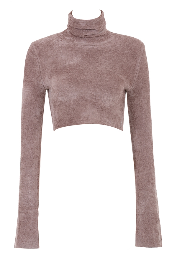 Suri  Rose Chenille Cropped Top — image 11