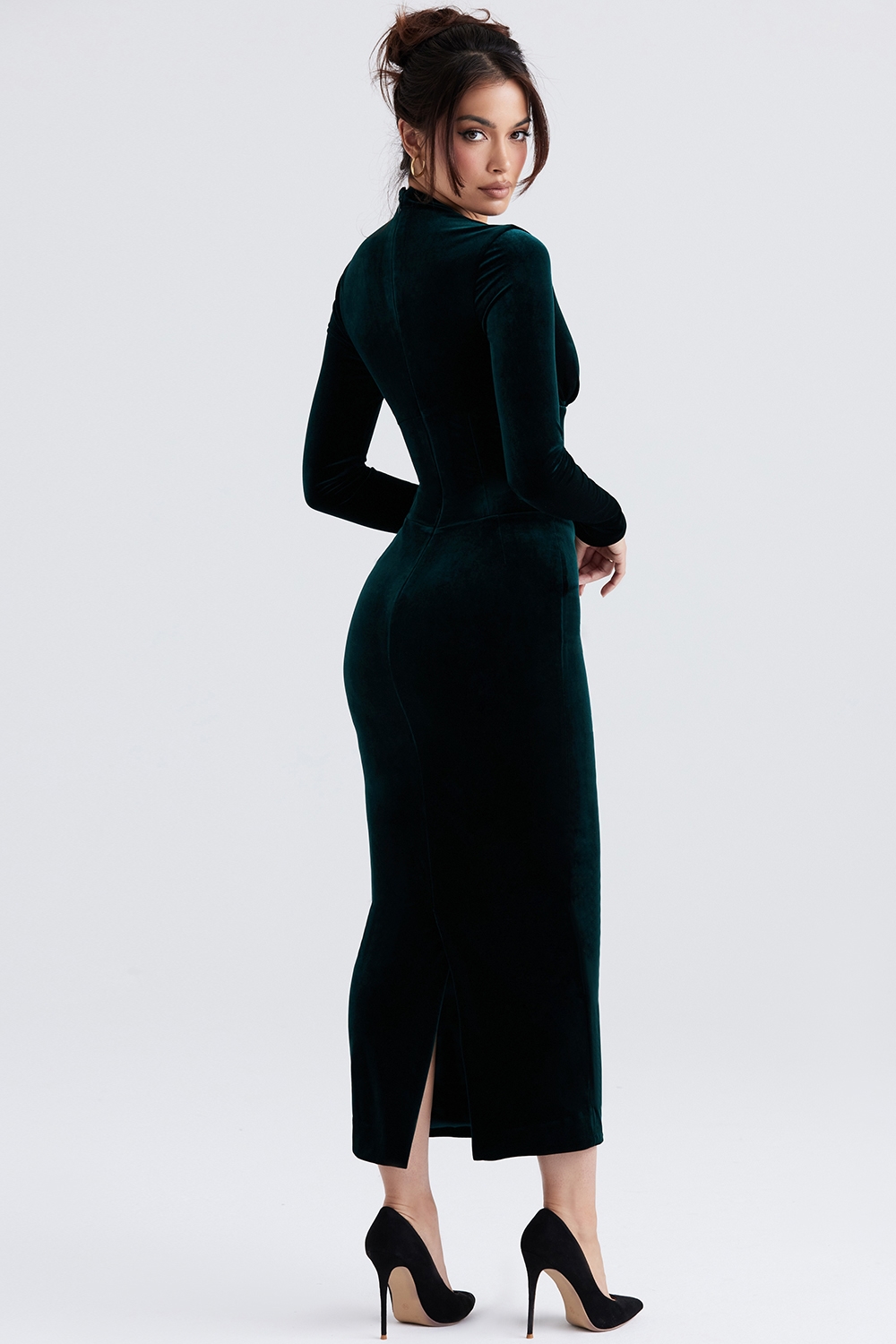 Arabella  Forest Velvet Corset Dress — image 8