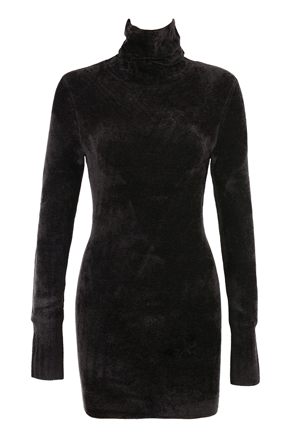 Taya  Charcoal Chenille Mini Dress — image 13