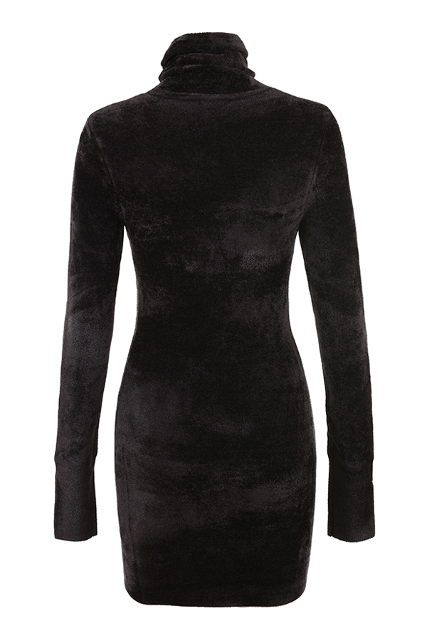 Taya  Charcoal Chenille Mini Dress — image 15