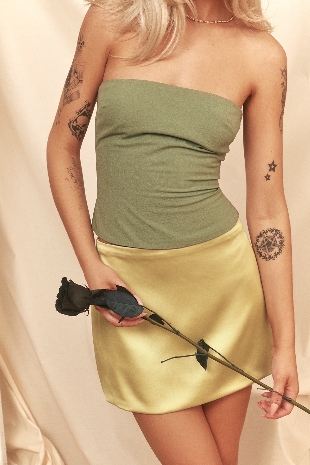 Mistress Rocks Bay Leaf Strapless Top - SALE — image 7