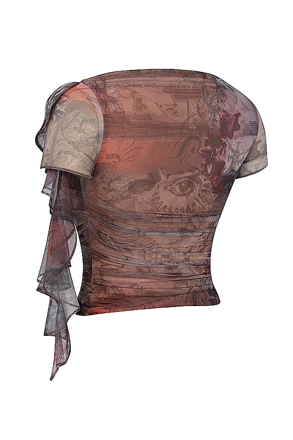 Mistress Rocks Ruffle Print Top - SALE — image 11