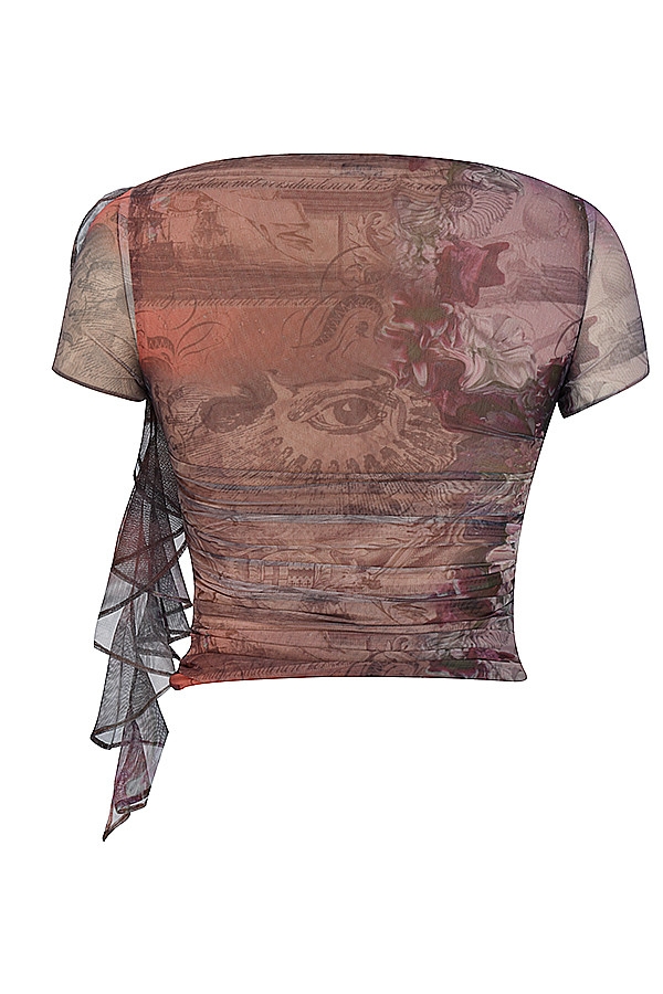 Mistress Rocks Ruffle Print Top - SALE — image 12