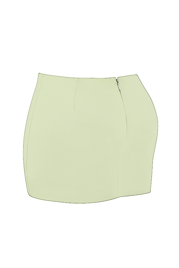 Mistress Rocks Pear Satin Mini Skirt - SALE — image 11