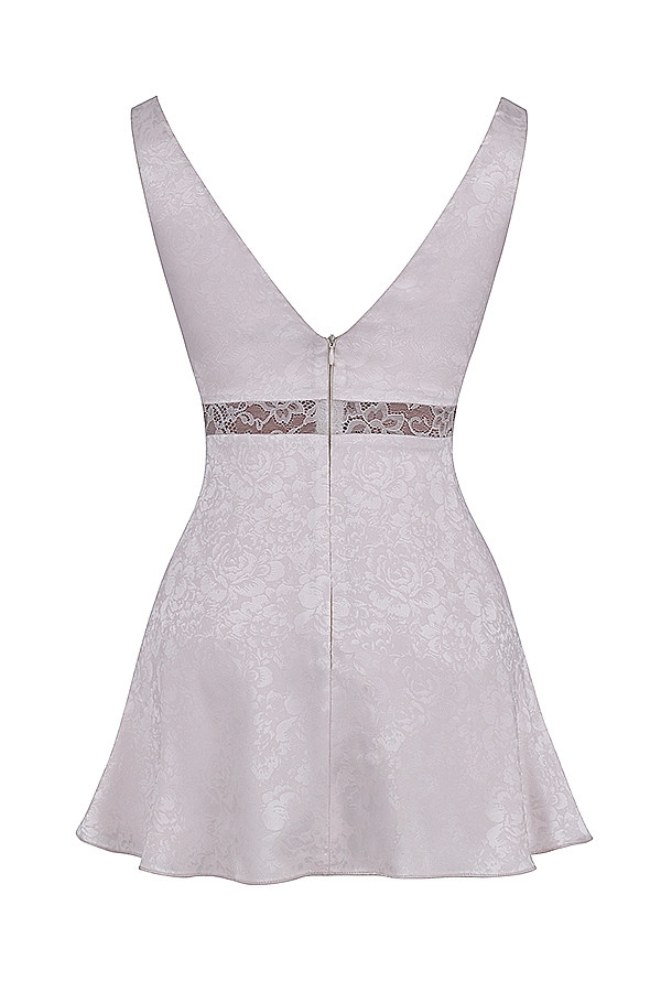 Mistress Rocks Cream Satin & Lace Mini Dress - SALE — image 14