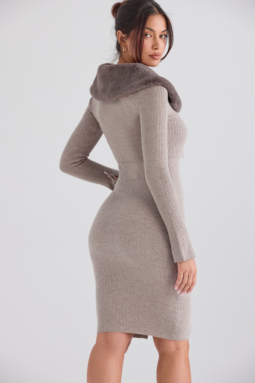 Dahlia  Beige Cashmere Cardigan — image 8