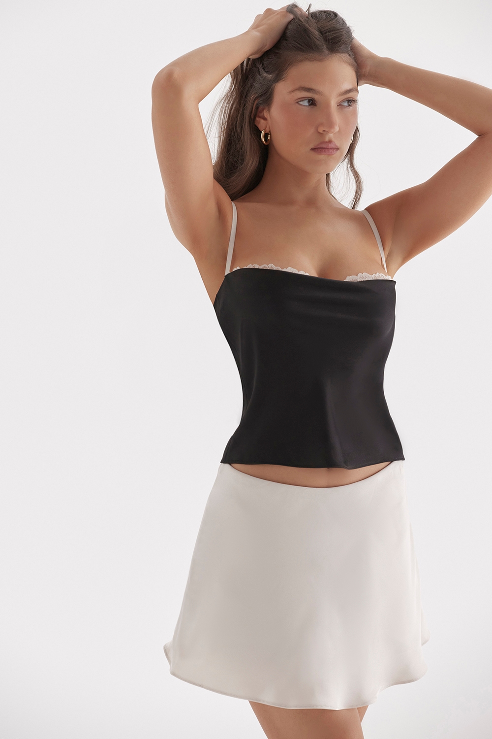 Eli  Black & Off White Underwired Top — image 3