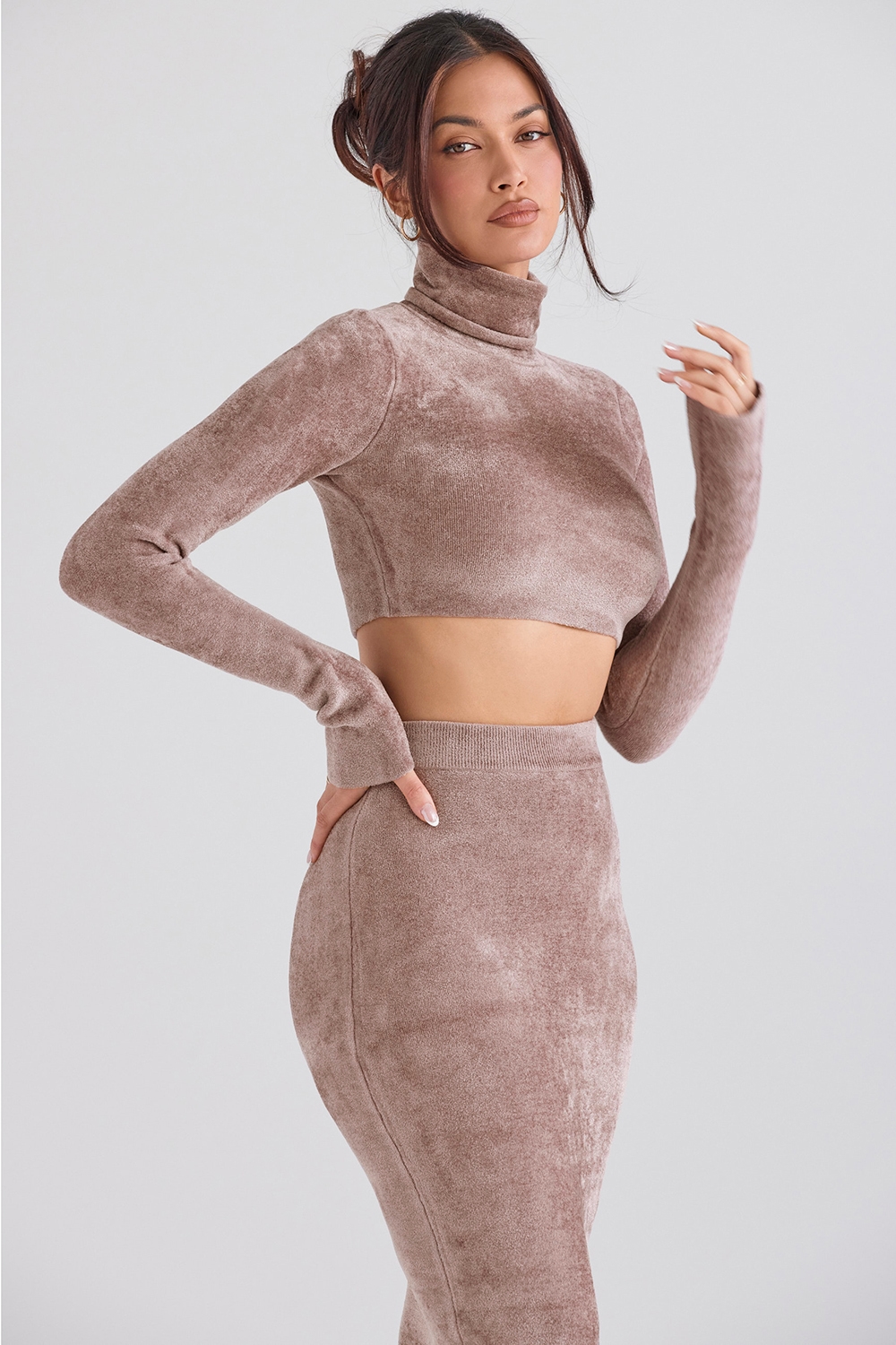 Suri  Rose Chenille Cropped Top — image 6