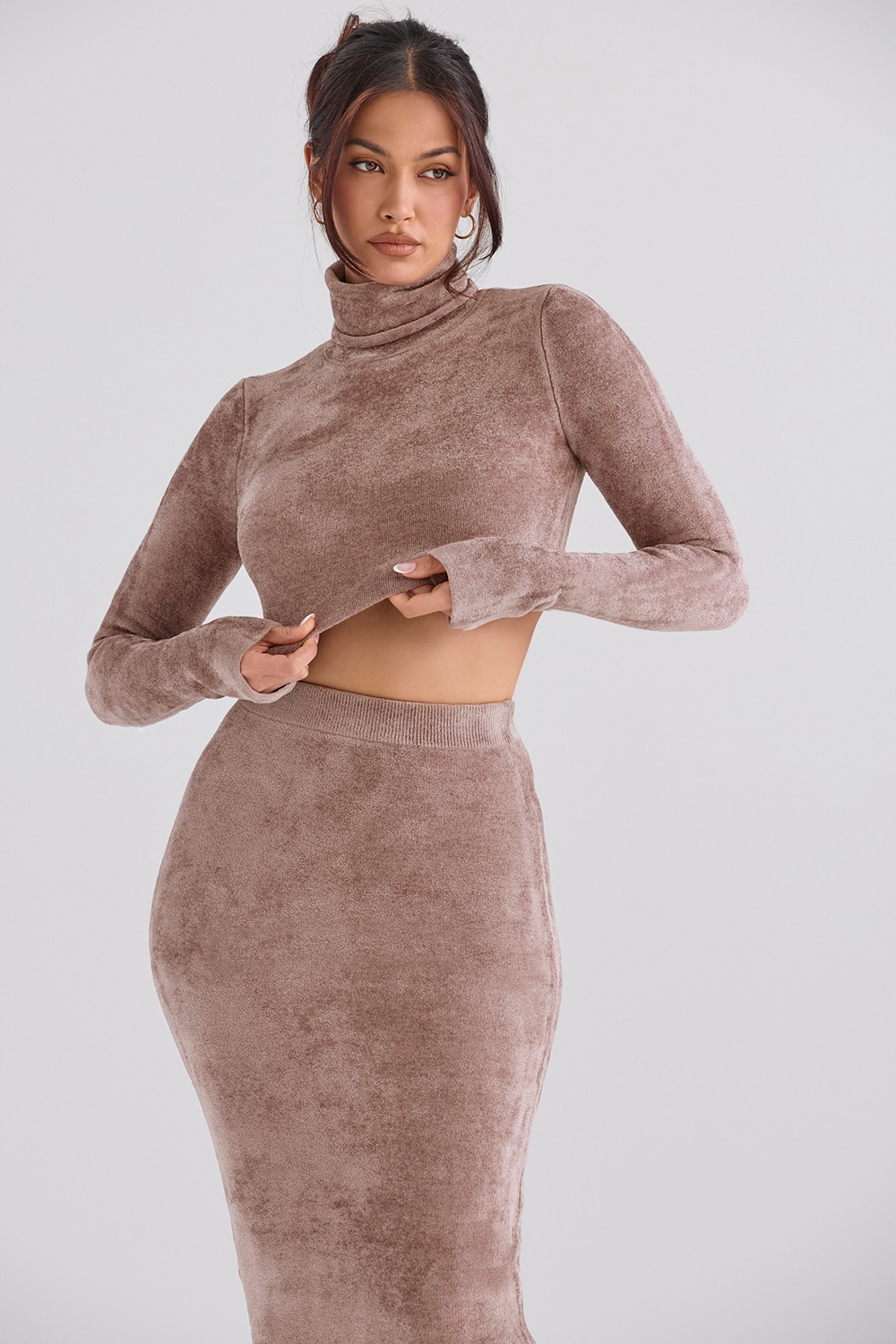 Suri  Rose Chenille Cropped Top — image 5