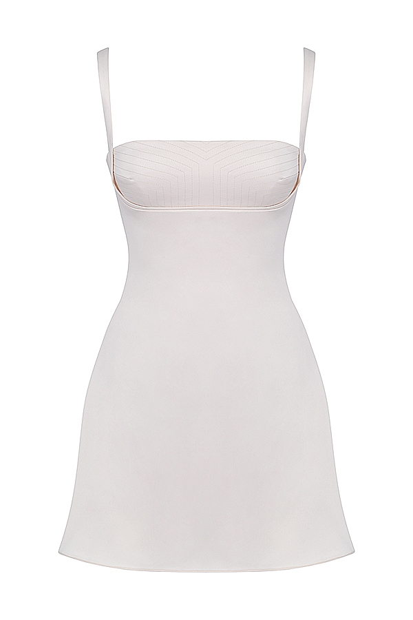 Kara  Vintage Cream Mini Dress — image 14